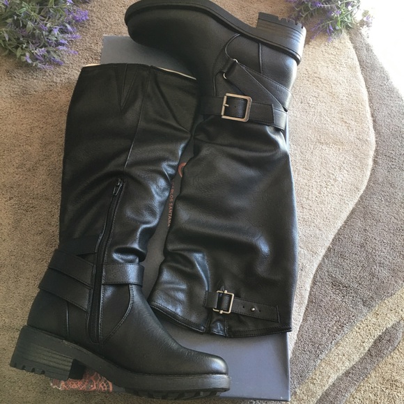 Carlos Santana Sabina Black Boots Size 7.5 NWB - Picture 1 of 9